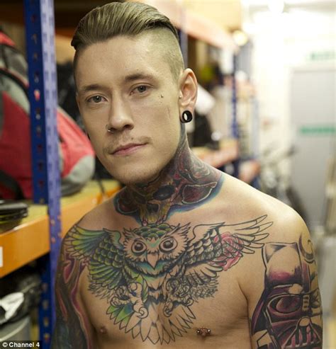 bodyshockers jack woodman has sexually explicit tattoo of himself on