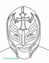 Coloring Wwe Rey Mysterio Pages Wrestling Mask Drawing Belt Sketch Printable Face Wrestler Kalisto Championship Color Cena John Print Book sketch template