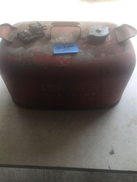 omc  gallon metal marine gas tank outboard ebay