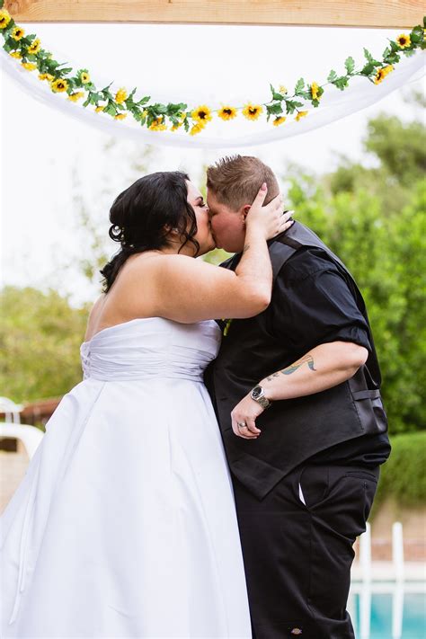 fun and romantic arizona backyard wedding