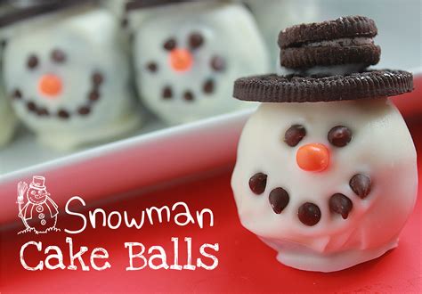 Snowman Cake Balls And They Cooked Happily Ever After