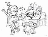 Vampirina Coloring Pages Wolfie Printable sketch template