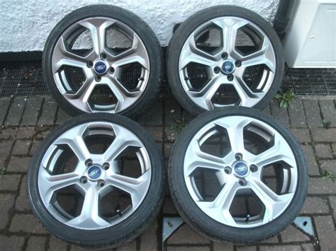 genuine ford fiesta st   rado grey alloy wheels tyres  stud  sandwell west