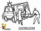 Ambulance Paramedics Coloring4free Sheets Getdrawings sketch template