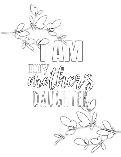 mother daughter printable coloring pages patricia sinclairs coloring