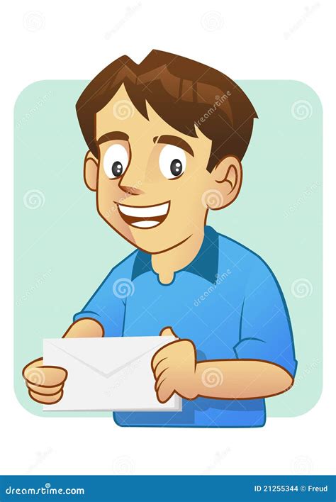 sending mail stock illustration illustration  portrait