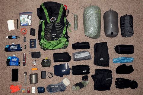 full backpacking gear list iucn water