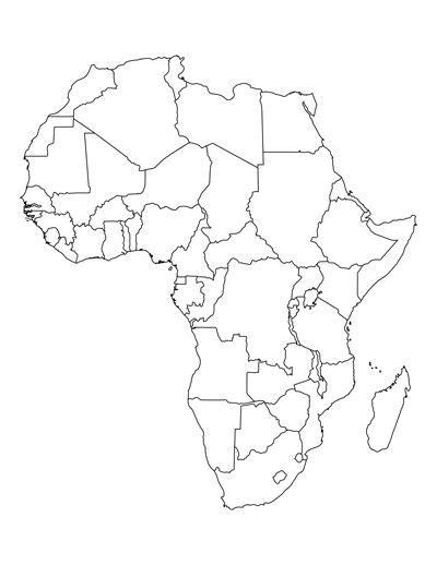 africa map blank  map  africa