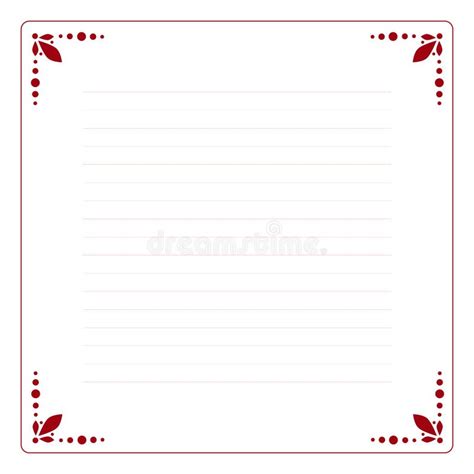 blank paper  festive colorful frame  blank lines  writing
