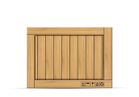 premium vector wooden box