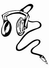 Headphones Coloring Pages sketch template