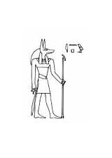 Anubis Coloring sketch template