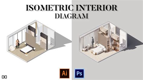 illustrator  photoshop  architecture isometric diagrams youtube