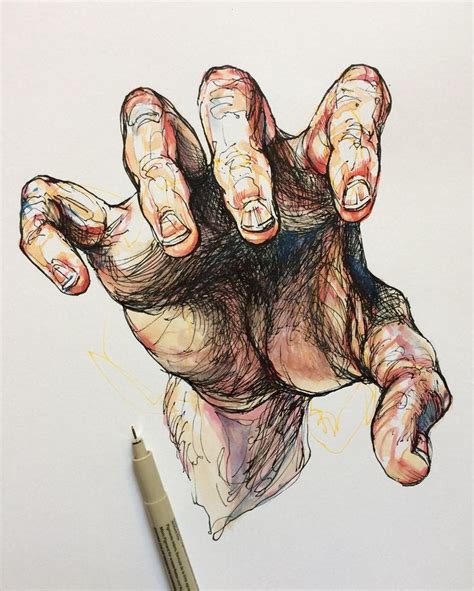 sensual drawings of gnarled hands touching nature monday insta