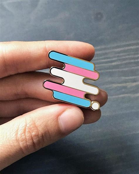 Transgender Pride Pin Strange Ways