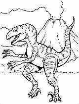 Coloring Raptor Pages Jurassic Park Popular sketch template