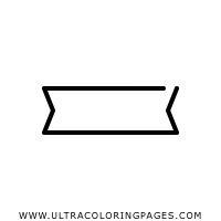 ribbon banner coloring page ultra coloring pages