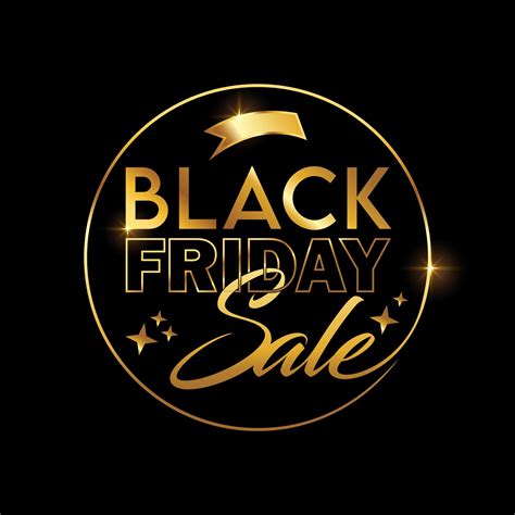 golden black friday sale vector sign  vector art  vecteezy