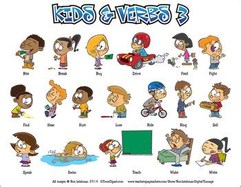 kids verbs cartoon clipart vol   ron leishman digital toonage