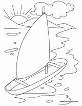 Coloring Yacht Pages Kids Sheets Popular February sketch template