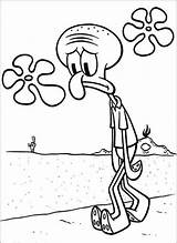 Coloring Sad Squidward Pages Tentacles Spongebob Face Cartoon Print Printable Clipart Easy Characters Color Drawing Kids Colouring Sandy Draw Fastseoguru sketch template
