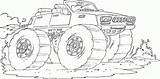 Monster Truck Coloring Pages Jet Engine Online Print sketch template