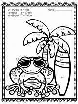 Addition Number Color Coloring Pages Kids sketch template