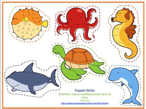 oceans activities  preschool prek  kindergarten sea animal