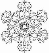 Embroidery Coloring Mandala Obsession Impression Pages sketch template
