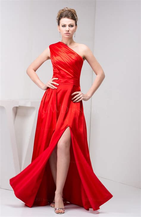 red affordable bridesmaid dress beach modern formal classy