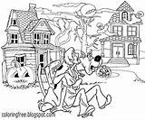 Scooby Doo Nawiedzony Dom Kolorowanka Bajki Graveyard Castle Shaggy Druku Sparkling Wydrukuj Malowankę sketch template