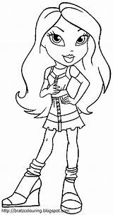 Bratz Coloring Pages Colouring Printable Color Kids Para Girls Doll Dolls Sheets Cute Print Cheerleader Barbie Book Books Petz Puppy sketch template