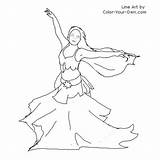 Arabian Dancers Slipper sketch template
