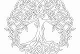 Tree Coloring Life Mandala Adult Windingpathsart sketch template