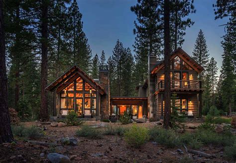 rustic mountain house   modern twist  truckee california