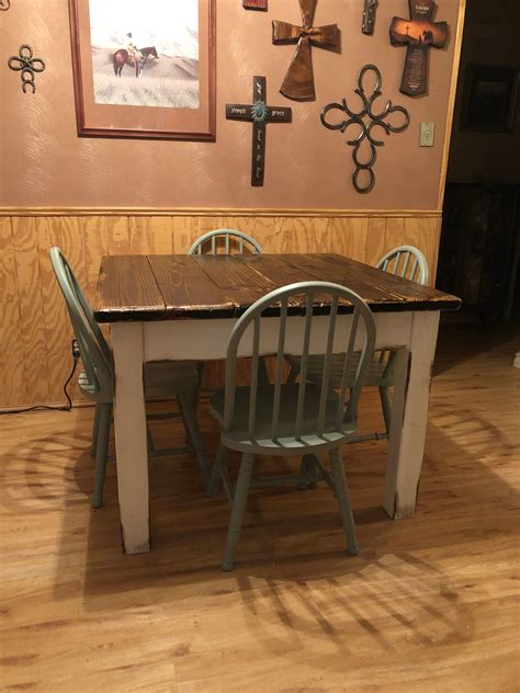 rustic farmhouse table small kitchen dining farm house reclaimed wood