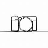 Camera Drawing Line Dslr Digital Vector Illustration Single Continuous Logo Minimal Paintingvalley Style Clipartmag Transparent sketch template