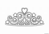 Diadem Molde Coroa Tiara Colouring Crowns Tiaras Freecreatives Princesas 4kids sketch template