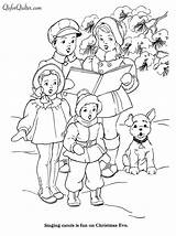 Christmas Coloring Pages Vintage Book Old Paint Fashioned Countdown Qisforquilter Dog Merry Nostalgia sketch template