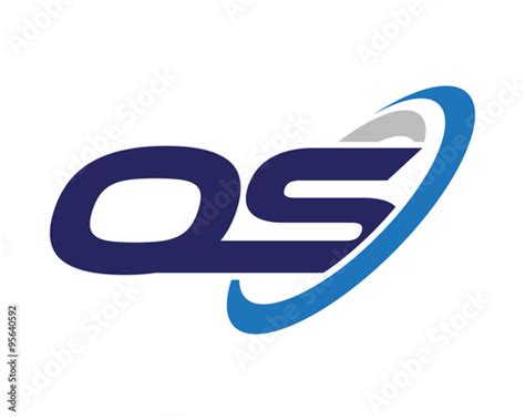 os letter swoosh media technology logo stock image  royalty  vector files  fotolia