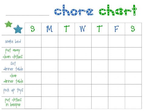printable behavior chart  activity list activity shelter