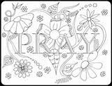 Coloring Prayer Pages Bible Praying Pray Lds Printable Adults Color Colouring Georgia Lords Adult Keeffe Verse Child Kids Sheets Doodle sketch template