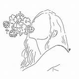 Aesthetic Drawing Drawings Outline Tumblr Line Space Indie Flowers Minimal Vintage Simple Draw Girl Cute Sketches Getdrawings Flower Pale Boho sketch template