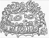 Banquet Feast sketch template