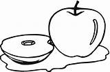Coloring Pages Apple Apples Kids Printable Bestcoloringpagesforkids sketch template