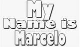 Name Coloring Marcelo Names sketch template