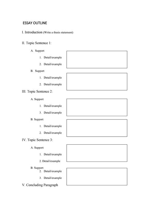 thesis  outline template