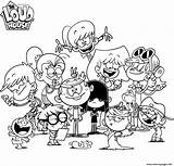 Loud Coloring House Pages Nickelodeon Printable Print Book sketch template