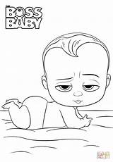 Boss Baby Coloring Pages Printable Movie Clipart Drawing Print Color Sheets Book Pdf Cute Logo sketch template