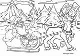 Weihnachtsmann Rentier Ausmalbilder Weihnachten Malvorlage Ausmalbild Schlitten Rudolph Kinderbilder Innen Rentiere Erwachsene sketch template